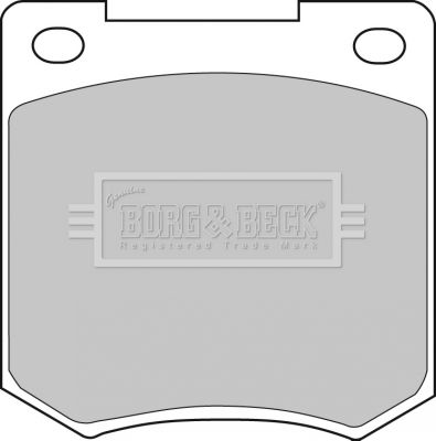 BORG & BECK Комплект тормозных колодок, дисковый тормоз BBP1054